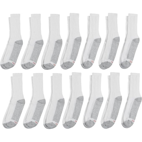 Hanes Men  Crew+Ankle Socks 14 Pair, Size(12-14) 1