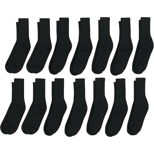 Hanes Men  Crew+Ankle Socks 14 Pair, Size(12-14) 1