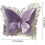 Almofada decorativa de veludo com estampa de borboleta e acabamento em renda, 45x45 cm (18x18 polegadas). 7