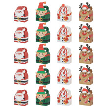 20 dekorative Weihnachtskartons
