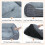 Orthopedic Dog Bed for Medium Dogs, Grey, 25" 4