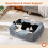 Orthopedic Dog Bed for Medium Dogs, Grey, 25" 5
