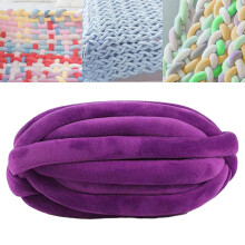 Chunky Yarn Jumbo Tubular Yarn Hand Knitting Washable Crocheting Bulky Yarn Arm Knit Yarn for Crochet Rug Making Blanket Mat