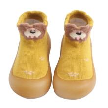 Bjutir peuter baby antislip sokken schoenen met enkelbandje, zachte comfortabele kinderschoenen om mee te lopen (0-6 maanden)