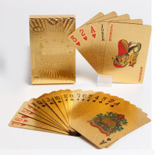 Diamond Waterproof Black Playing Cards, Poker Cards, HD, Deck of Cards (Black/Gold/Silver)
