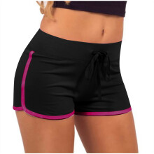 Sommerudsalg! Dameshorts Casual Dame Yogashorts Bukser Dame Bandage Elastisk Talje Casual Korte Bukser Flerfarvet M
