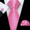 Men's Silk Tie Extra Long Solid Color Wedding Necktie 3