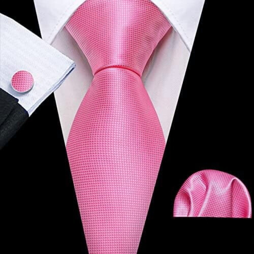 Men's Silk Tie Extra Long Solid Color Wedding Necktie 2