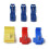 Push-Type Crimp Terminaler Assorterede Farver 85 stk 8