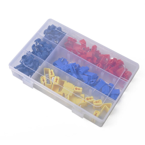 Push-Type Crimp Terminaler Assorterede Farver 85 stk 2
