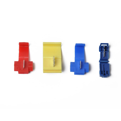 Push-Type Crimp Terminaler Assorterede Farver 85 stk 1