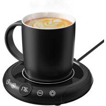 Aquecedor elétrico de canecas com desligamento automático, aquecedor inteligente de 8 temperaturas para café, chá, leite e chocolate quente, com