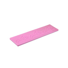 FRCOLOR Siliconen Kant Fondant Bakvorm DIY Decoratiegereedschap Bakvorm voor Taart Pudding Gelei (Roze)