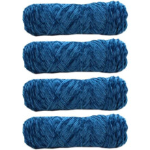 4 Skeins Chenille Yarn, Blanket Yarn for Knitting Chenille Velvet Fancy Yarn for Crochet Weaving DIY Craft Total Length 4180m (4190yds, 4100g)
