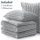 Fluffy Twin Comforter Set Light Gray Fleece 2-Piece 4