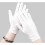 Vita elastiska spandexhandskar smyckesinspektion Medium3 4