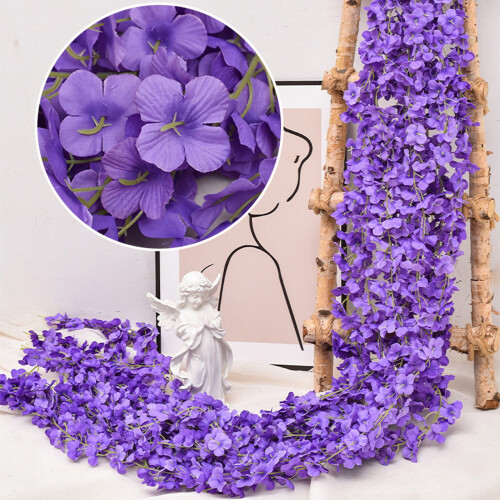 Artificial Wisteria & Hydrangea Garland 180cm 1