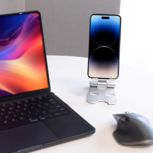 Supporto pieghevole in lega di alluminio per tablet, compatibile con iPad Pro/Air/Mini 2