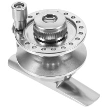 Handangelrolle, silberfarben, CNC-gefräste Aluminiumlegierung, 1 Stück