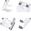 Supporto pieghevole in lega di alluminio per tablet, compatibile con iPad Pro/Air/Mini 5