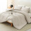 Beige Microfiber Comforter Set with 2 Pillowcases 1