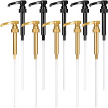 ACDANC Coffee Syrup Pump Dispenser Set of 10,Compatible With Syrup Bottles,Easy Distribution and Leak-Free Design