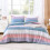 Twin XL comforter set pink purple blue 2-piece 2