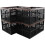 4-Pack 42 L Plastic Folding Storage Crate, Collapsible Storage Basket Crate 1