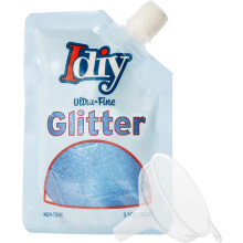 Deepsea Blue Ultra Fine Glitter (100g) – Easy-Pour Bag & Funnel, for Resin, Slime, Tumblers, Ornaments, DIY Crafts, Gifts – Compatible with
