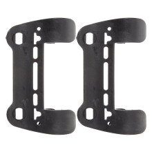 Road Bike Pump Holder Frame Mounted 2 Pcs Black