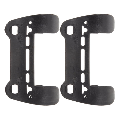 Road Bike Pump Holder Frame Mounted 2 Pcs Black