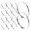 Mental Wire Tie Cable Management 20Pcs Silver Stainless Steel 1