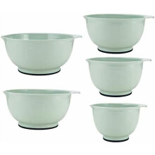 Classic Mixing Bowls, Set of 5, Pistachio