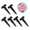 deck gate hinge 6Pcs Black Galvanized Iron T Shape Hinges for Barn Door 5 Inch 1