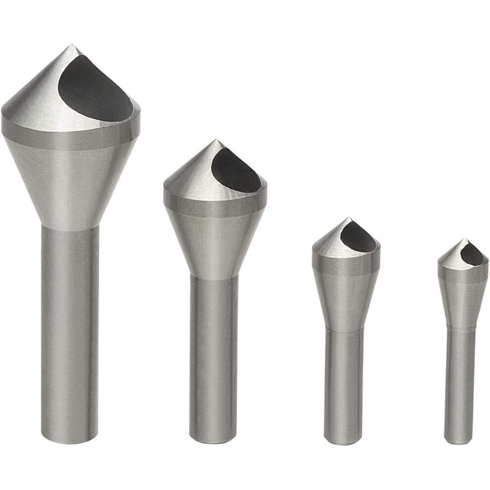 Heavy-Duty Countersink Chamfer Tools, M35 Cobalt Hss Bits, 90 Precision For Wood/Plastic/Soft Metals Â 4Pcs 9058772111043