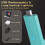 Lampe de lecture LED rechargeable USB avec clip et bras flexible 3