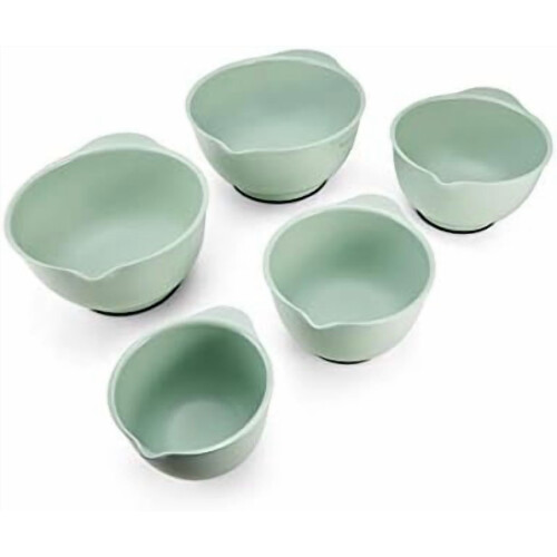Bols mélangeurs classiques, lot de 5, pistache 1