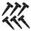 deck gate hinge 6Pcs Black Galvanized Iron T Shape Hinges for Barn Door 5 Inch 4