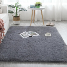 Modern Soft Shaggy Small Rug – Non-Slip Plush Furry Carpet for Bedroom, Living Room, Comfy Indoor Decorative Floor Mat