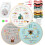 Embroidery Kit for Beginners: 3 Stamped Patterns, Hoop, Needles, Threads & Video Guide – Compatible with All Basic Tools 1