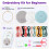 Embroidery Kit for Beginners: 3 Stamped Patterns, Hoop, Needles, Threads & Video Guide – Compatible with All Basic Tools 2