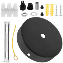4Ensembles Plaques Noir Pour Fixation De Suspendus