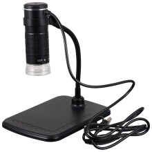 6Pièces Microscope Électronique USB Noir 1000X