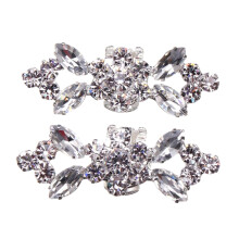 2Paren Glinsterende Crystal Clips Decoratie Dames