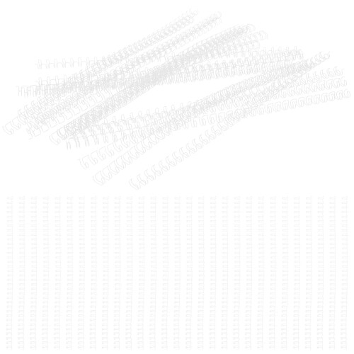 200Pz Anelli Per Rilegatura Metallo Bianco Per Notebook
