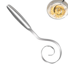 Danish Dough Whisk Stainless Steel Heavy Duty for Bread Pizza Baking with Ergonomic Comfort Grip