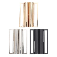 3Pcs Zinc Alloy Square Buckle for Belts Durable Metal Waist Clasp