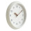 12in Silent Quartz Round Clock Creamy White 1xAA 10