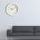 12in Silent Quartz Round Clock Creamy White 1xAA 4