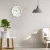 12in Silent Quartz Round Clock Creamy White 1xAA 6